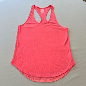 Pink Victoria's Secret Racerback Tank Top Coral Sz M